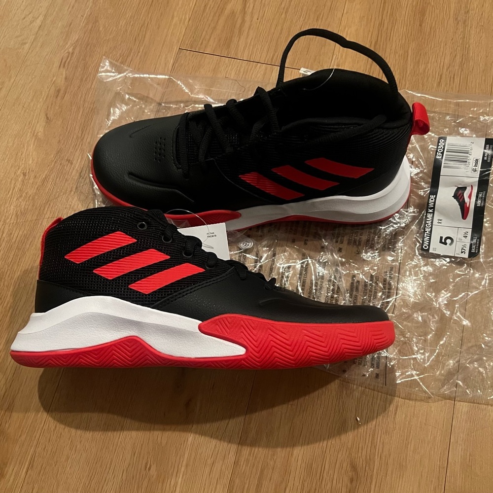 Adidas “Own The Game” sneakers. Brand new, with tags!